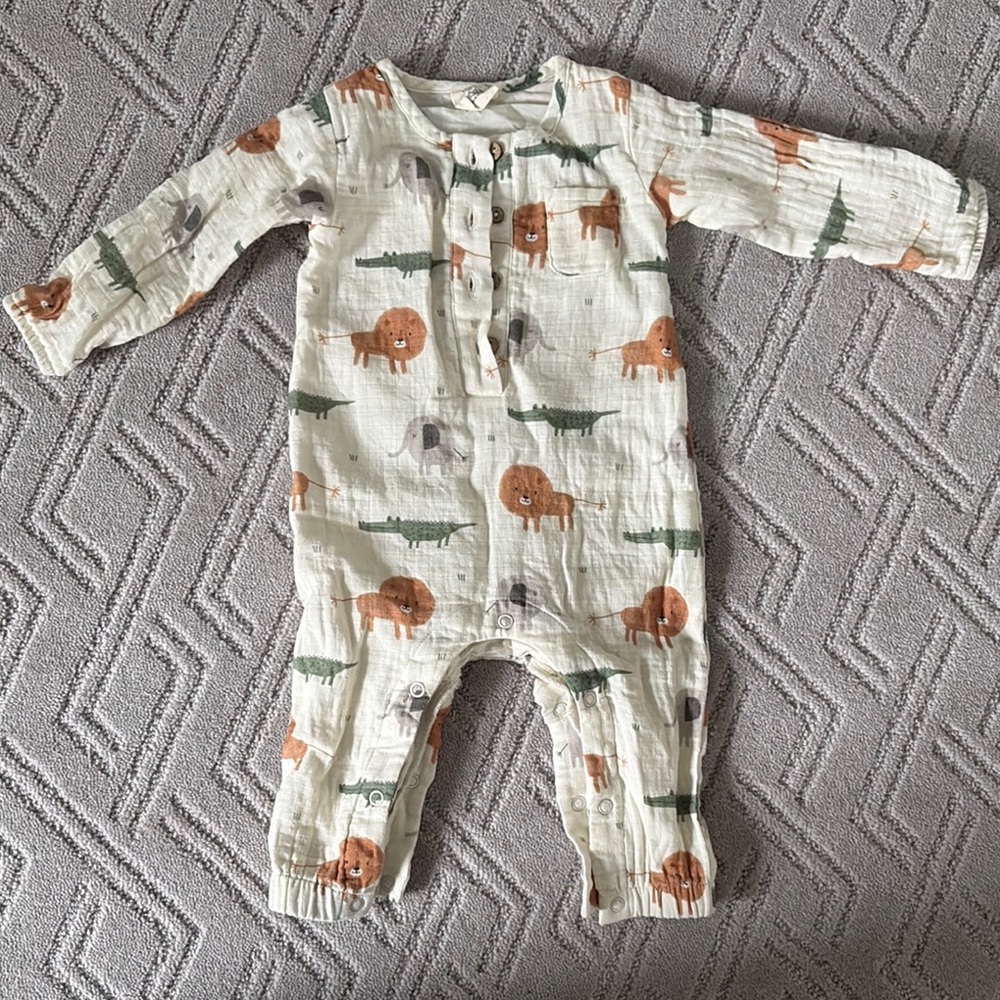 Baby Animal Print One Piece 3-6M